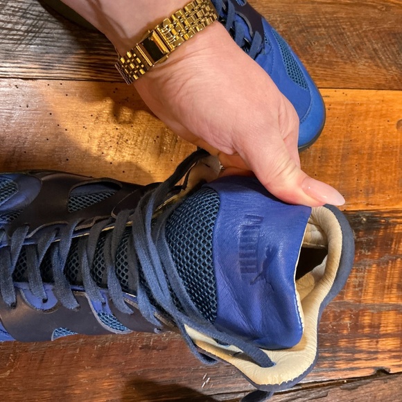 Rare Alexander McQueen x Puma MCQ Blue High Top Sneakers M 11 Designer Collab - Picture 16 of 16